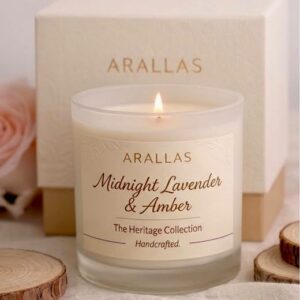 Midnight Lavender & Amber - Aromatic Soy Candles